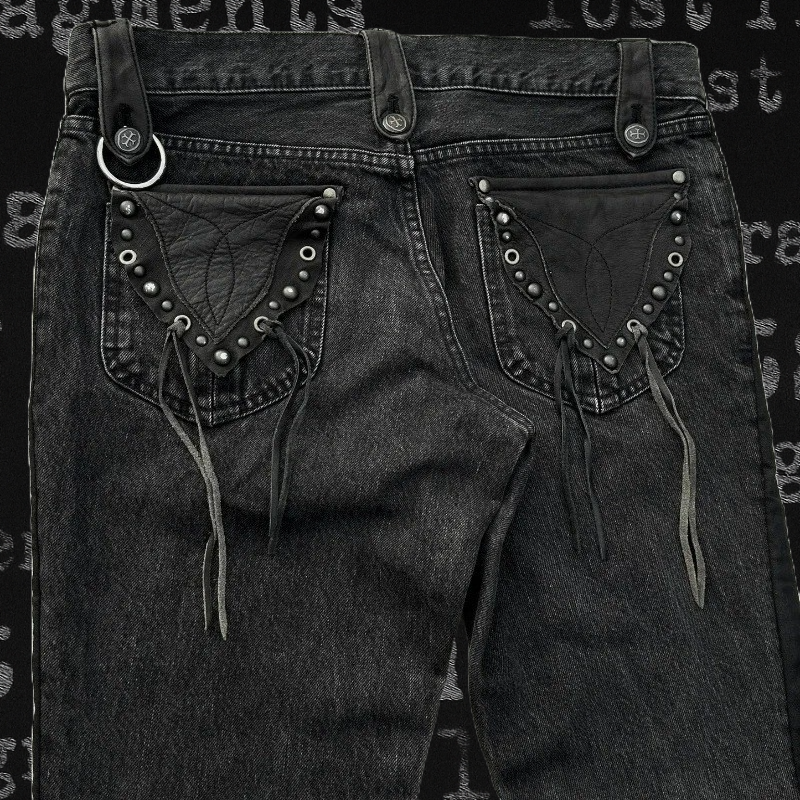 'Midnight Cross' Flared Denim